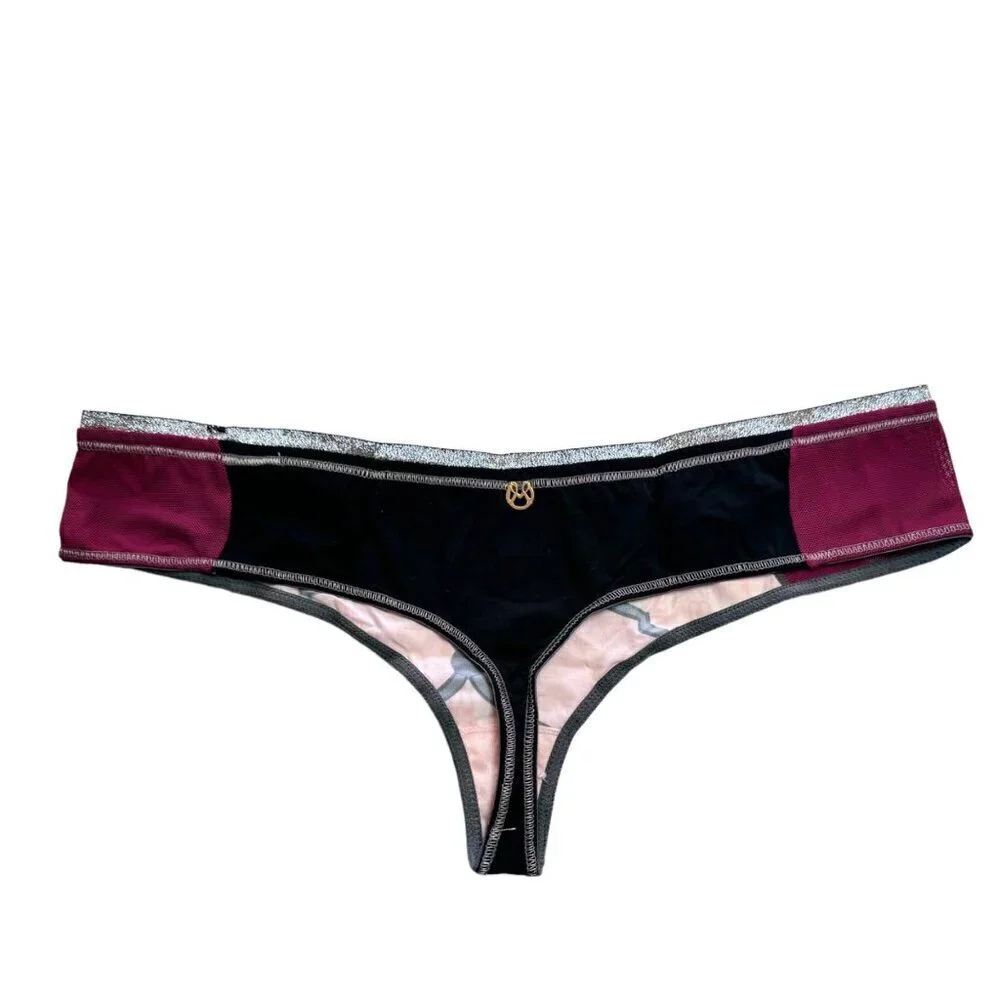 NWT Maaji Intimates Printed Thong Panty Sz L Sexy Lingerie